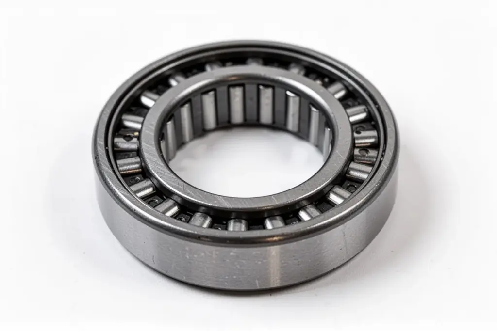 clutch release bearing throwout bearing close up on white background car part